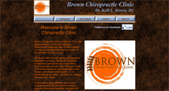 Desktop Screenshot of brownchiroclinic.com