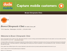 Tablet Screenshot of brownchiroclinic.com